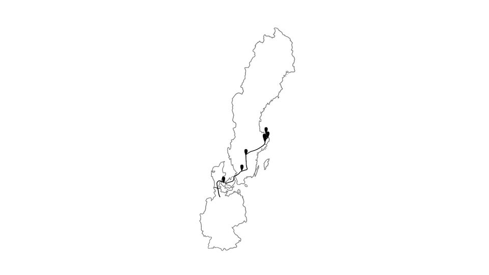 Die Reiseroute unserer Europareise // Von Deutschland über Dänemark nach Schweden // Reisewoche 1