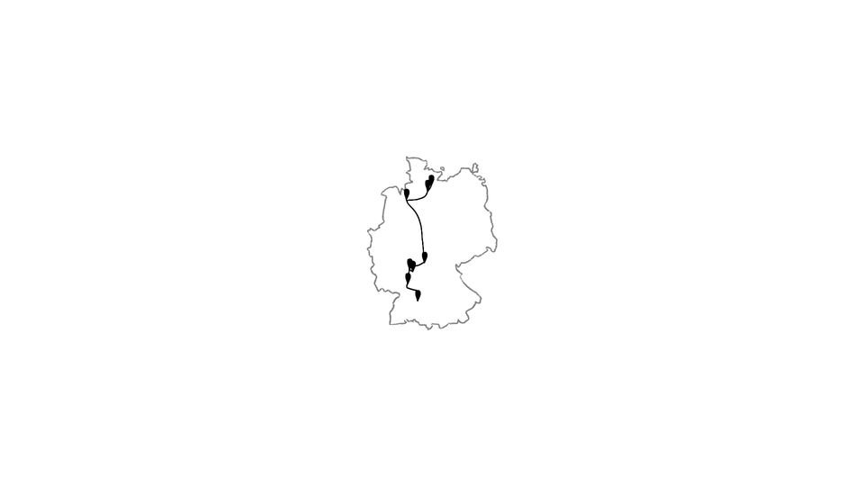 Die Reiseroute unserer Europareise // Unterwegs in Deutschland // Reisewoche 21 - 25