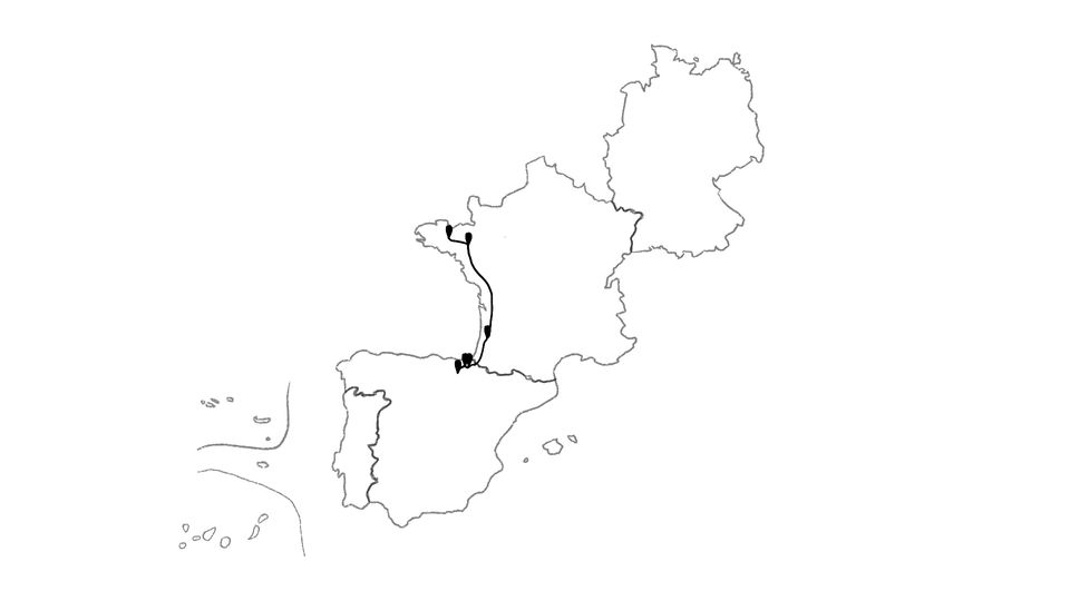 Die Reiseroute unserer Europareise // Von Spanien nach Frankreich // Reisewoche 39