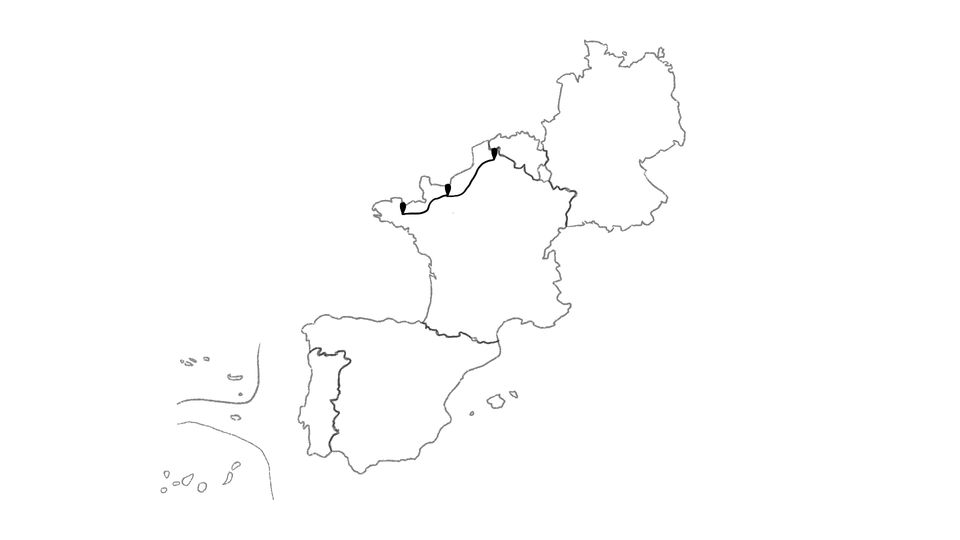 Die Reiseroute unserer Europareise // Über Frankreich zurück nach Deutschland // Reisewoche 40