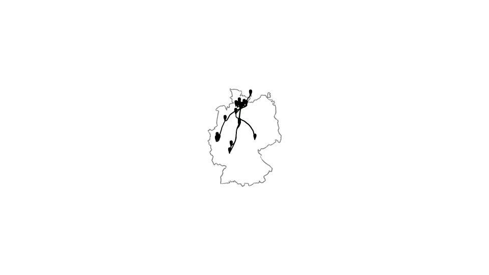 Die Reiseroute unserer Europareise // Unterwegs in Deutschland // Reisewoche 41-46