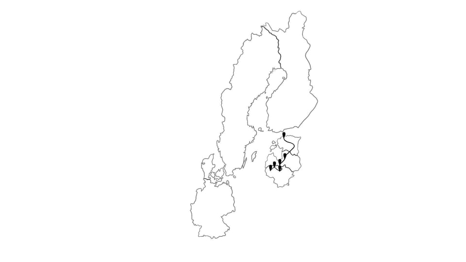 Die Reiseroute unserer Europareise // Von Estland über Lettland nach Litauen // Reisewoche 15