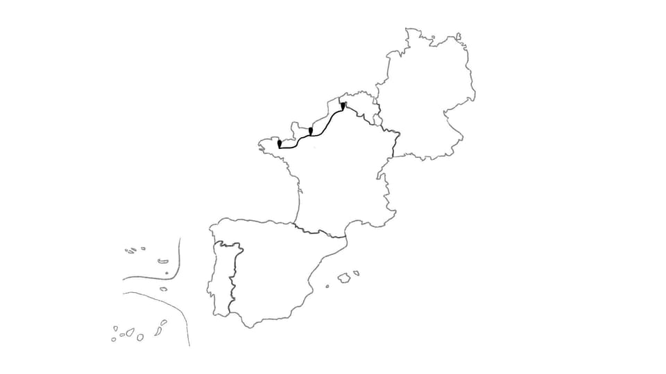 Die Reiseroute unserer Europareise // Über Frankreich zurück nach Deutschland // Reisewoche 40